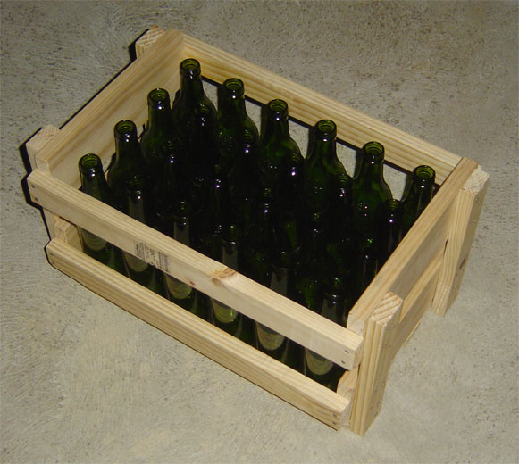 Wooden Beer Crate - Full